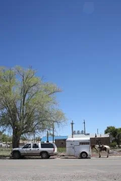 Car with trailer Stock Photos