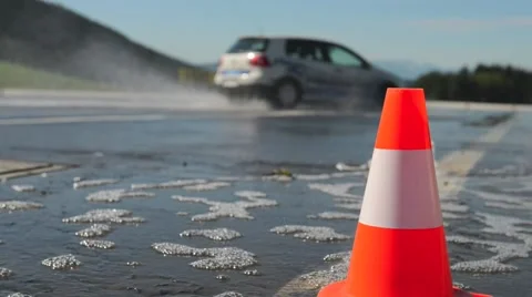 Car training school Video stock 63391873