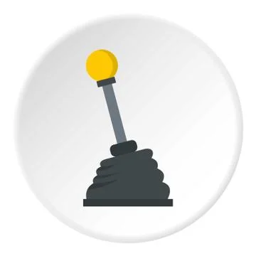 Car transmission icon circle Stock Illustration