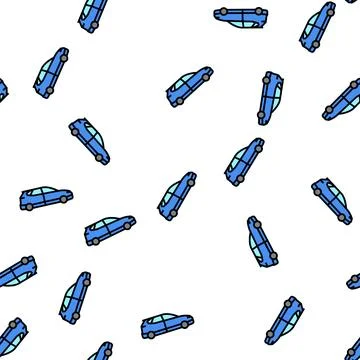 Car transport vector seamless pattern 스톡 일러스트