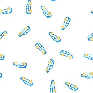 Car transport vector seamless pattern 스톡 일러스트