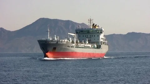 Car transport vessel Stock Footage 112620417