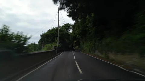 Car Travel on Looe River and Beach Town of England UK Video stock 317077288