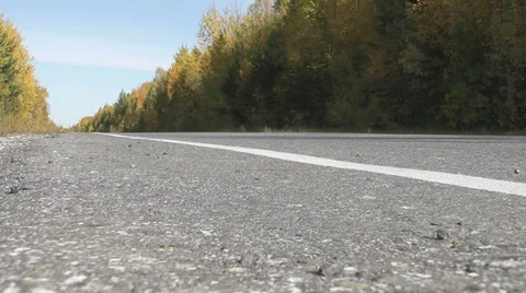 Car traveling on the highway Stock Footage 30467006