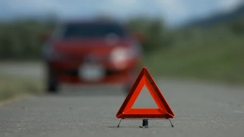 Car trouble accident left handle Stock Footage 89010462