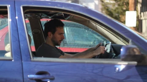 Car trouble, going crazy Stock-Footage 5351807