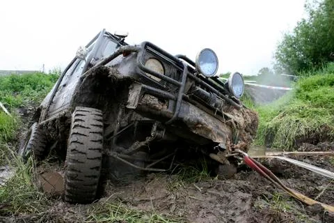 Car in trouble Stock Photos