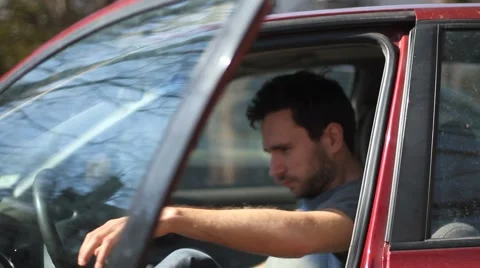 Car Trouble, red trap c Stock-Footage 5359061