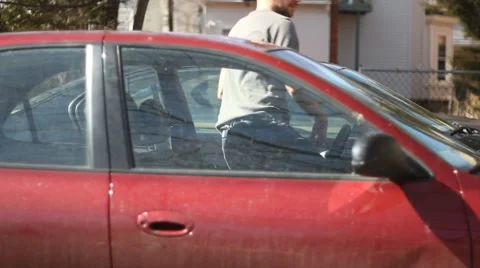 Car trouble, red trap Stock-Footage 5355472