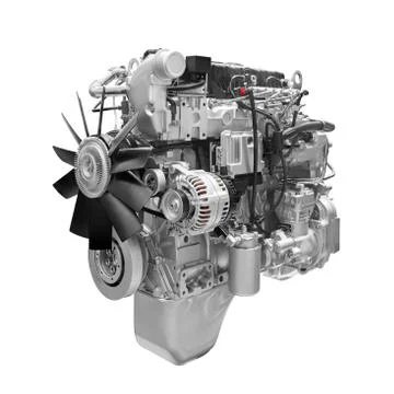 Car truck  Engine on white background Foto stock