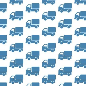 Car Truck pattern background 스톡 일러스트