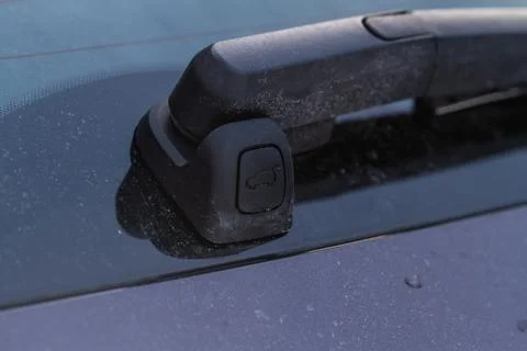 Car trunk open button. Electric trunk switch controller. Car trunk electric l Stock Photos