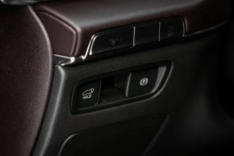 Car trunk open button. Electric trunk switch controller. Car trunk electric l Stock Photos
