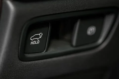 Car trunk open button. Electric trunk switch controller. Car trunk electric l Stock Photos