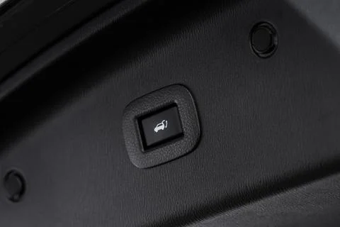 Car trunk open button. Electric trunk switch controller. Car trunk electric l Foto stock