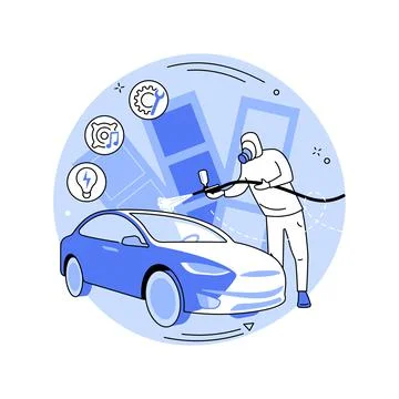 Car tuning abstract concept vector illustration. Stock Illustration