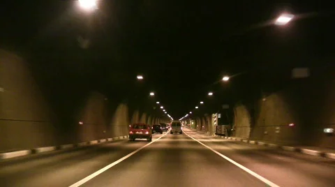 Car tunnel Stock Footage 263448