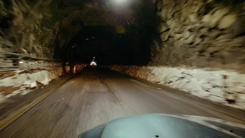 Car Tunnel Rocks Under Ground 動画素材 93662263