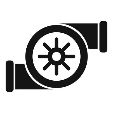 Car turbo icon simple vector. Engine charger Illustrazione stock