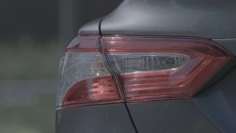 Car Turn Signal Blinking Stock Footage 129032473