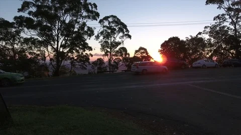 Car turning around on road Video stock 75190607