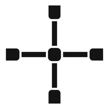 Car tyre key icon simple . Repair shop Stock Illustration