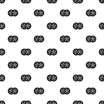 Car tyre pattern seamless Stock Illustration
