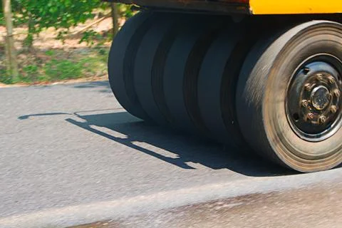 The car is under construction. Stock Photos