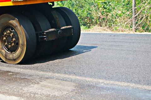 The car is under construction. Stock Photos