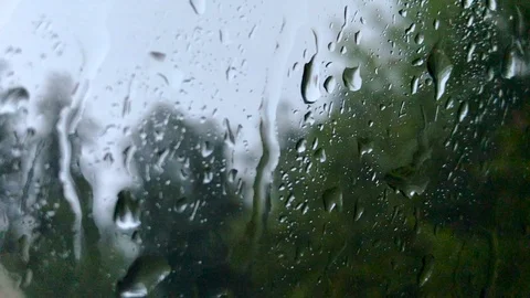 Car under the rain Stock Footage 93523913