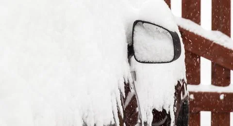 Car under snow Stock Photos