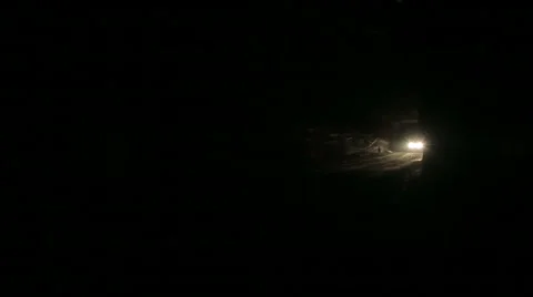 A car in underground tunnel closing in Stock Footage 52860696