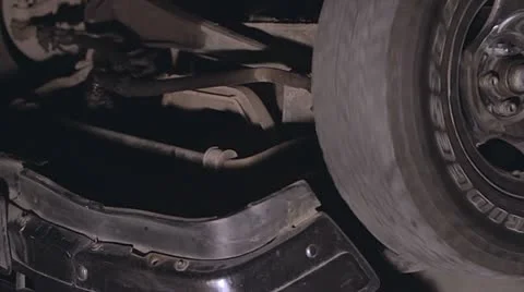 Car upside down Stock Footage 11153706