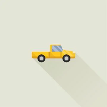 Car vector icon flat style Stock Illustration