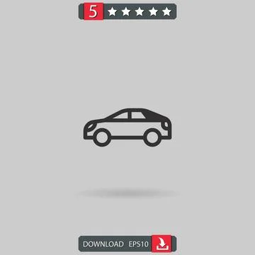 Car vector icon Stock Illustration