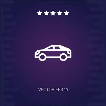 Car vector icon Illustrazione stock
