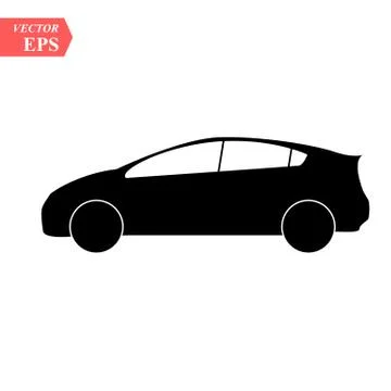 Car vector icon. Isolated simple front car logo illustration. Sign eps10 Stock Illustration