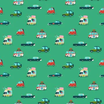 Car vector pattern. Stock Illustration