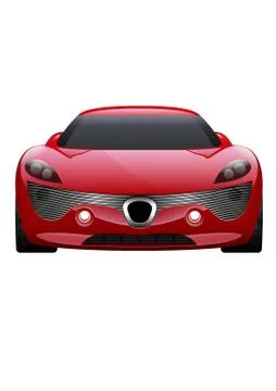 Car Vector on White Background. Business sport car isolated. Stock Illustration