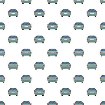 Car vehicles simple pattern background seamless design Illustrazione stock