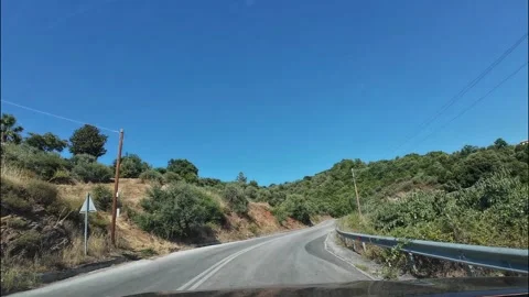 Car video Greece Stock Footage 318613601