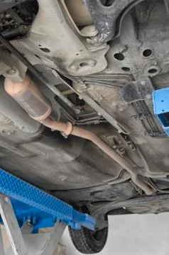 Car view from below Foto stock