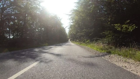 Car View Driving Forward Hot 4K Road Travel Summer Adventure GoPro Stock Footage 113070352
