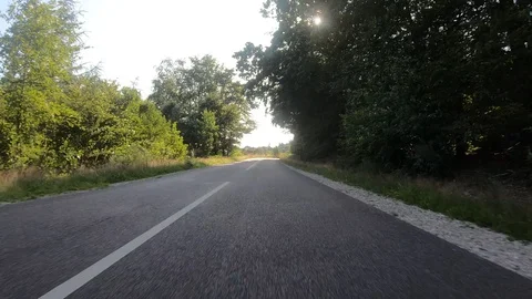 Car View Driving Forward Mixed Composition 4K Road Travel Summer Adventure Go Stock Footage 113070492