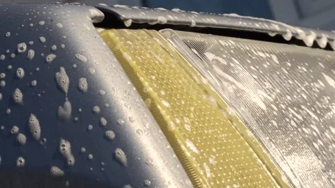 Car wash brush Video stock 154427386