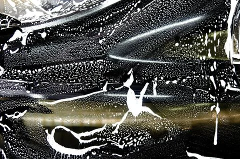 Car wash bubbles Stock Photos