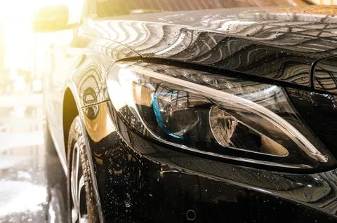 Car wash bubbles Stock Photos