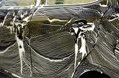 Car wash bubbles Stock Photos