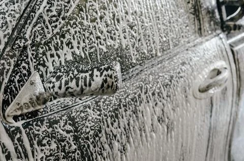 Car wash bubbles Stock Photos