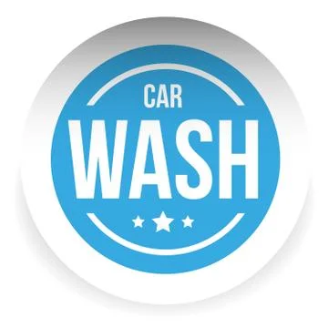 Car wash button icon vector Stock Illustration